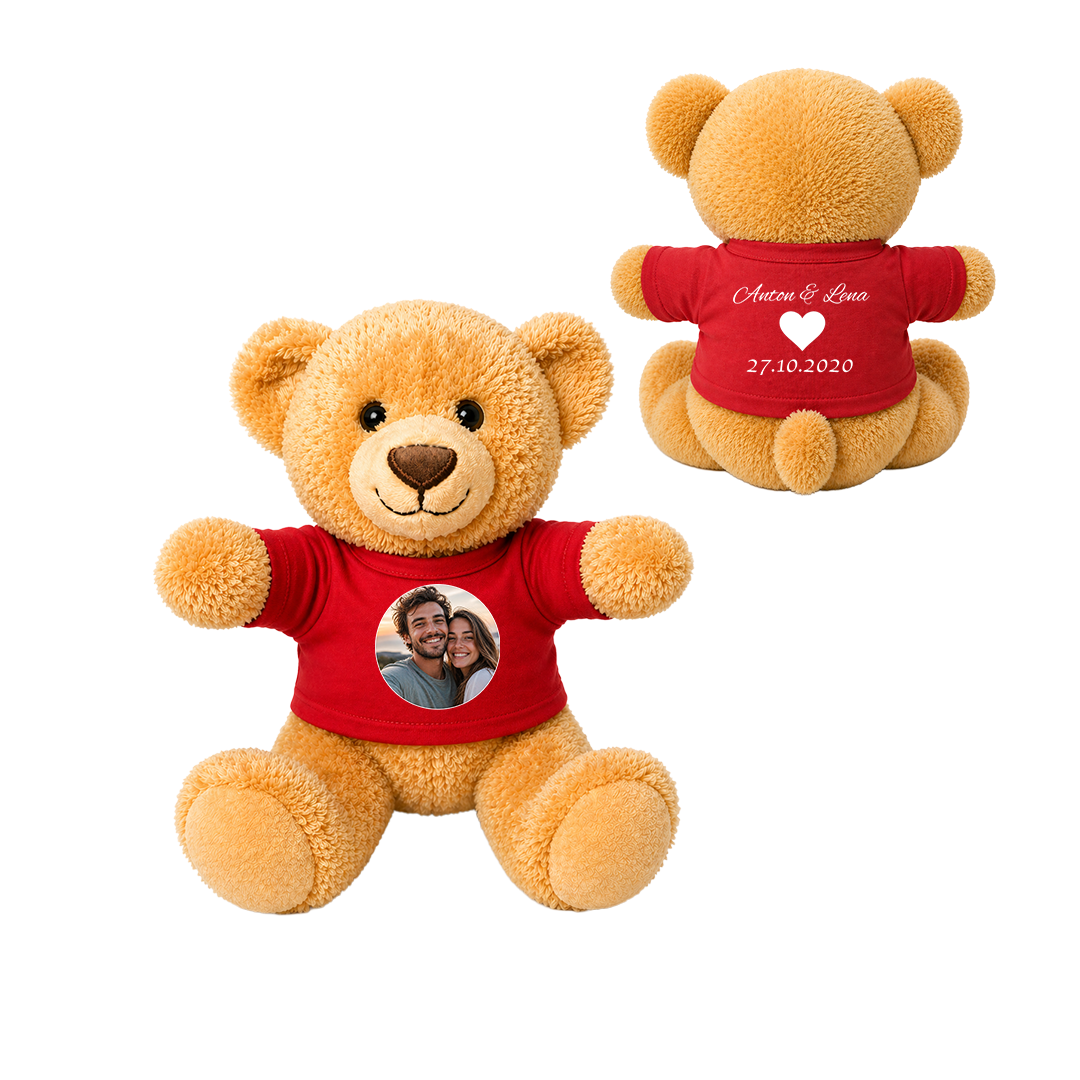 Personalized Teddy Bear with Photo T-Shirt